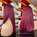 Wholesale Hd Lace Wig 100% Virgin Human Hair,Best Frontal Bone Straight 99j Wig Original Human Hair,Women Lace Wig Natural Hair